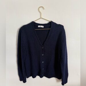 Navy Mango cardigan